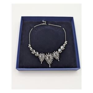 Swarovski Women's Jewelry Necklace Clear Crystal Rhodium Plated